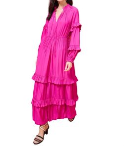 Style 1-3101881018-2901 Marie Oliver Pink Size 8 V Neck Sleeves Free Shipping Straight Dress on Queenly