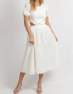 Style 1-3219850182-3236 Blue Blush White Size 4 Sleeves Backless Cocktail Dress on Queenly