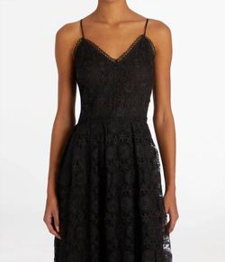 Style 1-3258942423-1498 Marie Oliver Black Size 4 Spaghetti Strap Polyester Free Shipping Tall Height Straight Dress on Queenly