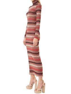 Style 1-3301227900-2696 Misa Los Angeles Red Size 12 Long Sleeve Straight Dress on Queenly