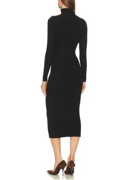 Style 1-3487083080-3236 525 America Black Size 4 Long Sleeve Mini Tall Height Cocktail Dress on Queenly