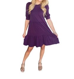 Style 1-3545587676-3471 bobi Purple Size 4 Tall Height Cocktail Dress on Queenly