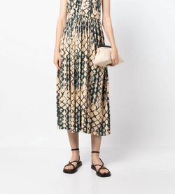 Style 1-3672123017-1498 Ulla Johnson Green Size 4 Free Shipping Print Cocktail Dress on Queenly