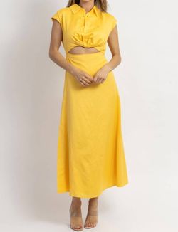 Style 1-3689907060-2696 Aaron & Amber Yellow Size 12 Aaron And Amber Cocktail Dress on Queenly