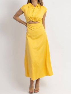 Style 1-3689907060-2696 Aaron & Amber Yellow Size 12 Aaron And Amber Cocktail Dress on Queenly