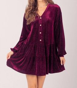 Style 1-3817552991-2696 VERY J Purple Size 12 Velvet Tall Height Cocktail Dress on Queenly