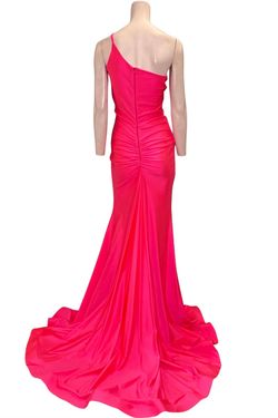 Style 1-4082672584-3236 JESSICA ANGEL Pink Size 4 Black Tie Side slit Dress on Queenly