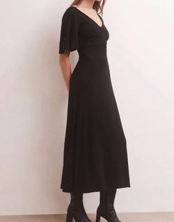 Style 1-422114020-2696 Z Supply Black Size 12 Plus Size Sleeves Cocktail Dress on Queenly