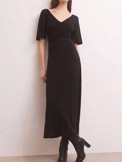 Style 1-422114020-2696 Z Supply Black Size 12 Tall Height Mini V Neck Cocktail Dress on Queenly