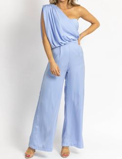 Style 1-4223292893-3236 DO+BE Blue Size 4 Pockets Tall Height Jumpsuit Dress on Queenly