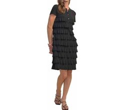 Style 1-4273291352-2168 Joseph Ribkoff Black Size 8 V Neck Cocktail Dress on Queenly