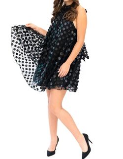 Style 1-434513481-98 EVA FRANCO Black Size 10 Summer Sorority Rush Mini Cocktail Dress on Queenly