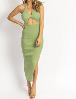 Style 1-511713486-3236 Emory Park Green Size 4 Keyhole Free Shipping Tall Height Polyester Halter Cocktail Dress on Queenly