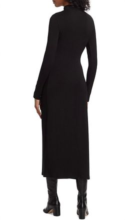 Style 1-591733361-3855 Vince Black Size 0 Long Sleeve Mini Free Shipping Cocktail Dress on Queenly