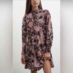 Anthropologie Black Size 0 Keyhole Mini Print Cocktail Dress on Queenly