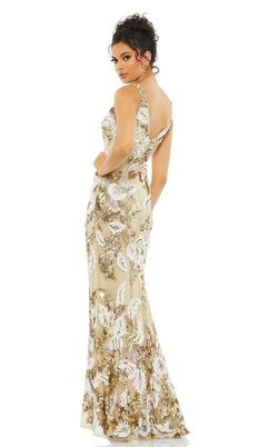 Mac Duggal Nude Size 12 Polyester 50 Off Sequined A-line Dress on Queenly
