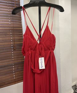 Style 12349 Luxxel Red Size 4 12349 Jumpsuit Dress on Queenly
