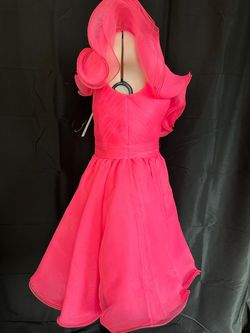 Ashley Lauren Pink Size 10 Flare Tall Height Cocktail Dress on Queenly