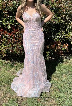 Sherri Hill Pink Size 00 Floor Length Short Height Mermaid Dress on Queenly