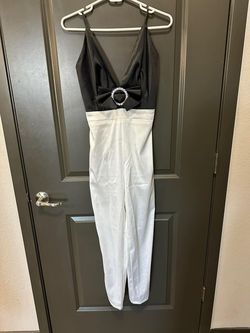 NBD White Size 2 Nightclub Tall Height Floor Length Jumpsuit Dress on Queenly