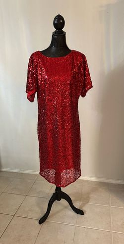 Reba Red Size 24 Semi Formal Cocktail Dress on Queenly