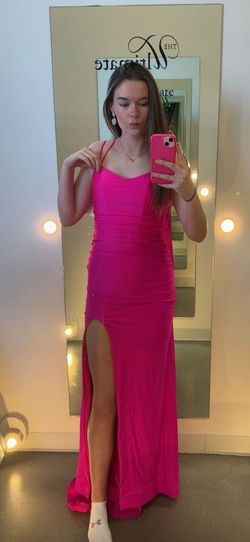 Sherri Hill Pink Size 4 Swoop Tall Height Mermaid Dress on Queenly