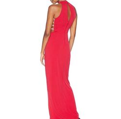 Speechless Red Size 4 High Neck Side slit Dress on Queenly