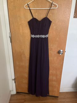 Speechless Purple Size 4 Floor Length A-line Dress on Queenly
