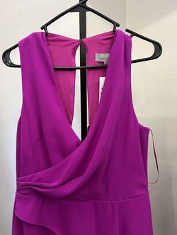 Style 3600 Adelyn Rae Pink Size 8 Magenta Jumpsuit Dress on Queenly