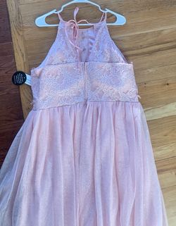 Style Guinevere Windsor Pink Size 20 High Neck 50 Off A-line Dress on Queenly