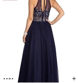 Windsor Blue Size 18 Floor Length A-line Dress on Queenly
