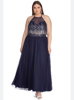 Windsor Blue Size 22 Floor Length A-line Dress on Queenly