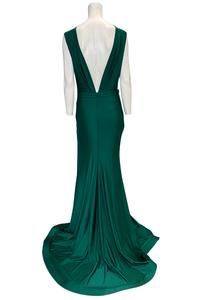 Style 364 Jessica Angel Green Size 12 Black Tie 364 Straight Dress on Queenly