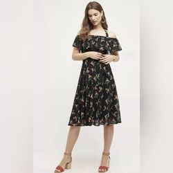 Anthropologie Black Size 14 Sorority Cocktail Dress on Queenly