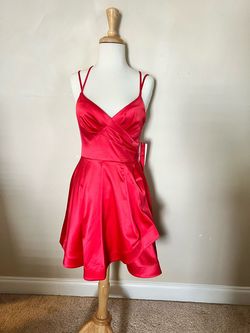 Sequin Hearts Red Size 4 Mini Prom 50 Off Cocktail Dress on Queenly