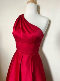 Blondie Nites Red Size 4 Homecoming One Shoulder Jersey Cocktail Dress on Queenly