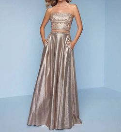 Style 1-1139224405-649 Landa Designs Nude Size 2 Military Tall Height Straight Dress on Queenly