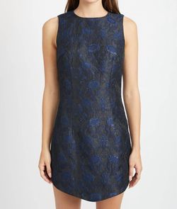 Style 1-1228833230-2696 En Saison Blue Size 12 Navy Shiny Cocktail Dress on Queenly