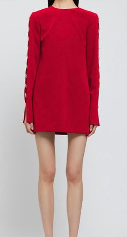 Style 1-1249902870-1901 JONATHAN SIMKHAI Red Size 6 Free Shipping Polyester Mini Sorority Cocktail Dress on Queenly