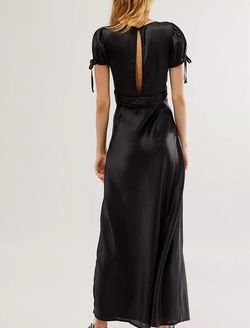 Style 1-1264860447-1901 Free People Black Size 6 Vintage Silk Tall Height Cocktail Dress on Queenly
