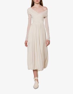 Style 1-1385183556-1231 Philosophy di Lorenzo Serafini White Size 36 Mini Sleeves Plus Size Floor Length Straight Dress on Queenly