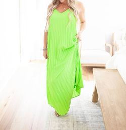 Style 1-1572274303-2791 SHE + SKY Green Size 12 Tall Height Plus Size Straight Dress on Queenly