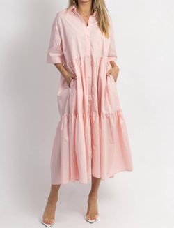 Style 1-1605766212-2901 MABLE Pink Size 8 Mini Military Polyester Straight Dress on Queenly