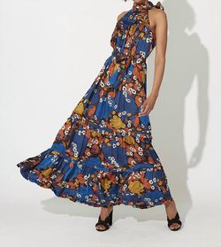 Style 1-1624054704-3855 Cleobella Blue Size 0 Military Floor Length Tall Height Straight Dress on Queenly