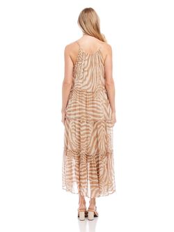 Style 1-1752877507-2696 Fifteen Twenty Brown Size 12 Pattern Print Tall Height Cocktail Dress on Queenly