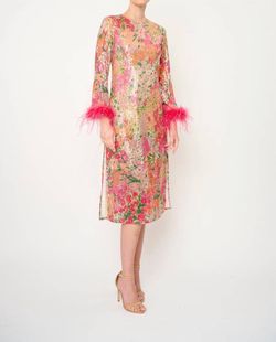 Style 1-177938654-3236 Flora Bea Pink Size 4 Polyester Sequined Cocktail Dress on Queenly