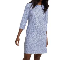 Style 1-1819458-3855 SOUTHERN TIDE Blue Size 0 Floral Long Sleeve Cocktail Dress on Queenly