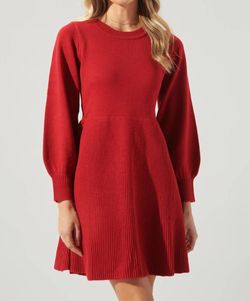Style 1-2227102623-3236 SUGARLIPS Red Size 4 Sleeves Cocktail Dress on Queenly