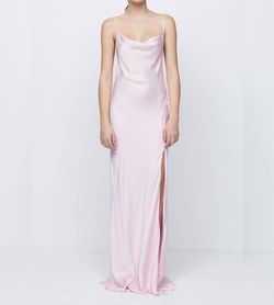 Style 1-2312047730-2168 BEC + BRIDGE Pink Size 8 Jersey Side slit Dress on Queenly