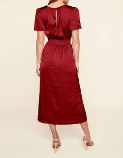 Style 1-2393704757-2791 SUGARLIPS Red Size 12 Burgundy Side Slit Polyester Tall Height Cocktail Dress on Queenly